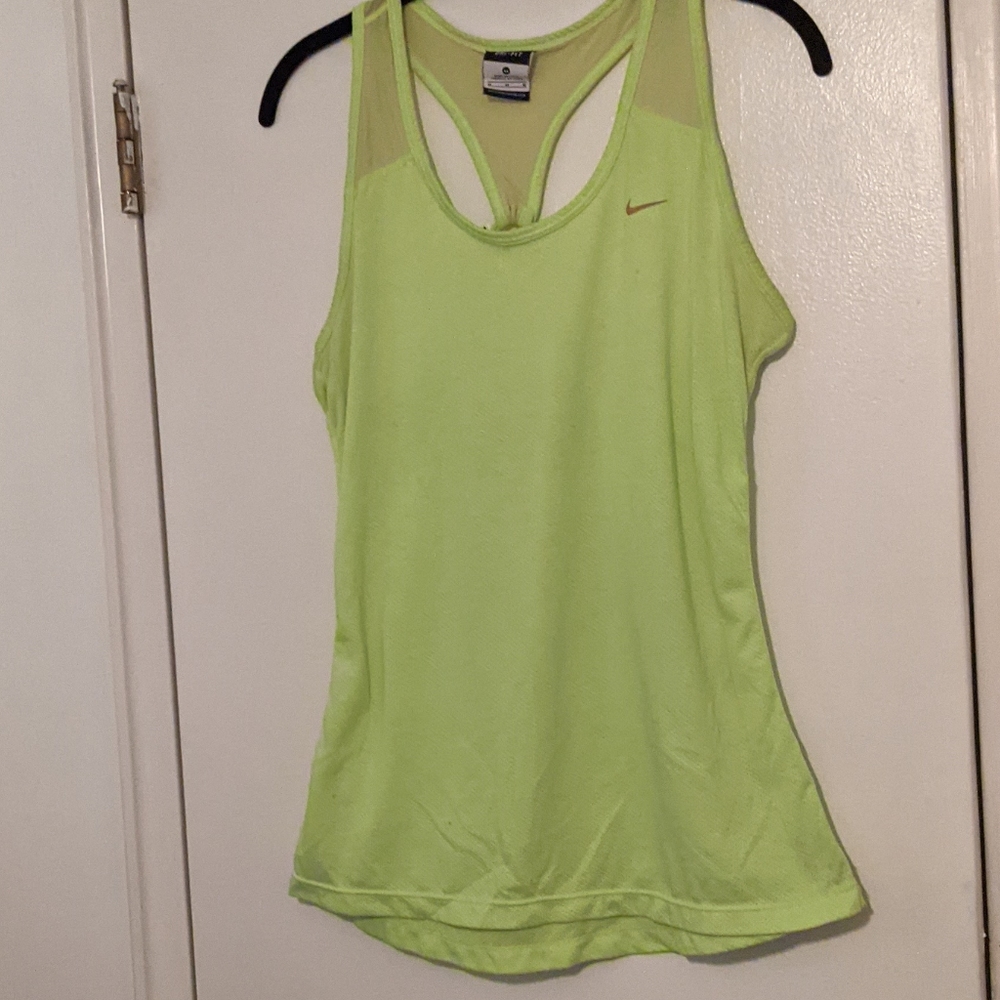 Neon green Nike tank